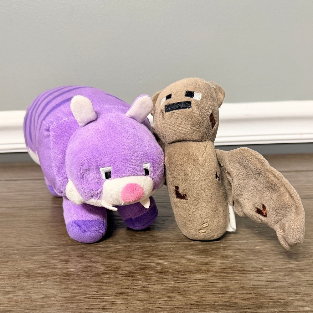 Minecraft Mojang Jinx Ravager and Bat Plush Bundle‎